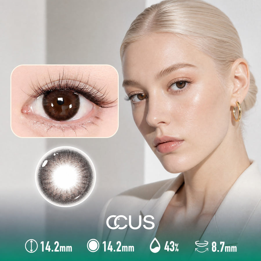 Linen Daisy Honey Brown Contact Lenses