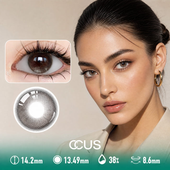 Quiet Camellia Brown Contact Lenses