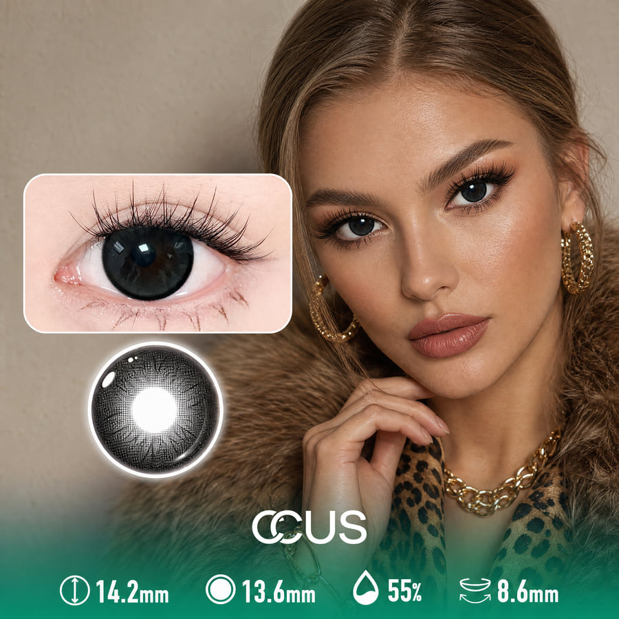 Lisbon Quiet Onyx Black Contact Lenses - Ccus Eyewear · Premium Colored Contacts Lisbon Quiet Onyx Black Contact Lenses