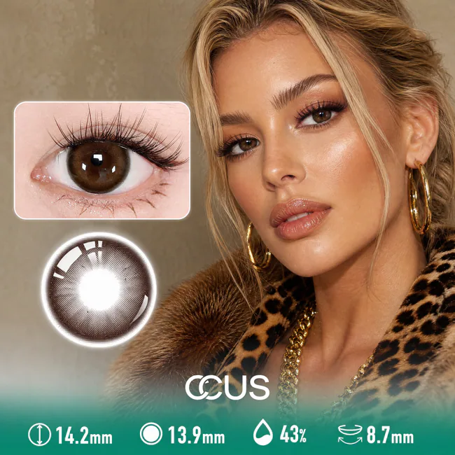 Velvet Leopard Amber Brown Contact Lenses
