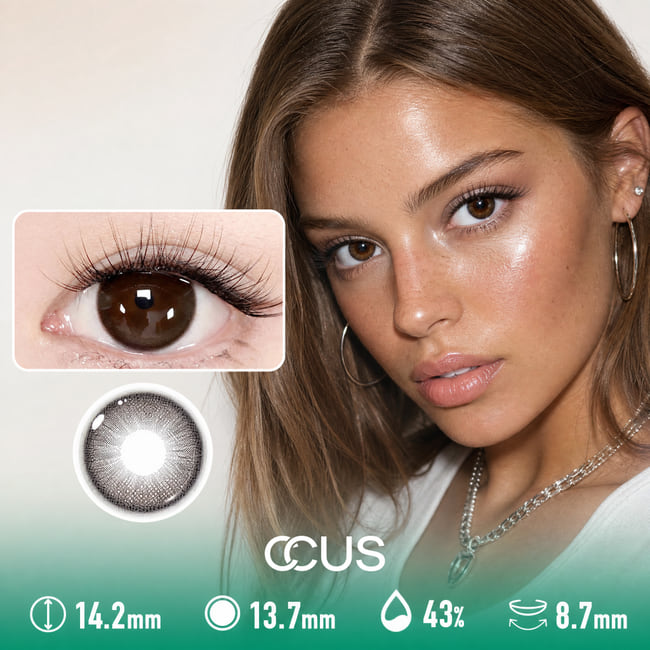 Comet Frost Mocha Brown Contact Lenses
