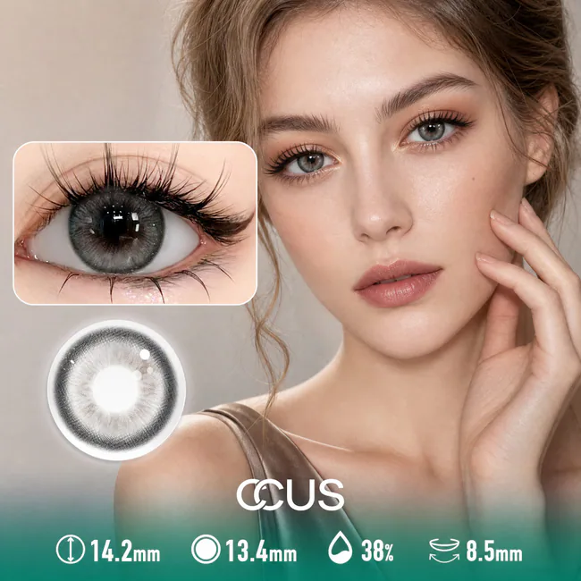 Grey Contacts: Mysterious &Amp; Silver Grey Lenses - Ccus Eyewear · Premium Colored Contacts Comet Lace Grey Contact Lenses