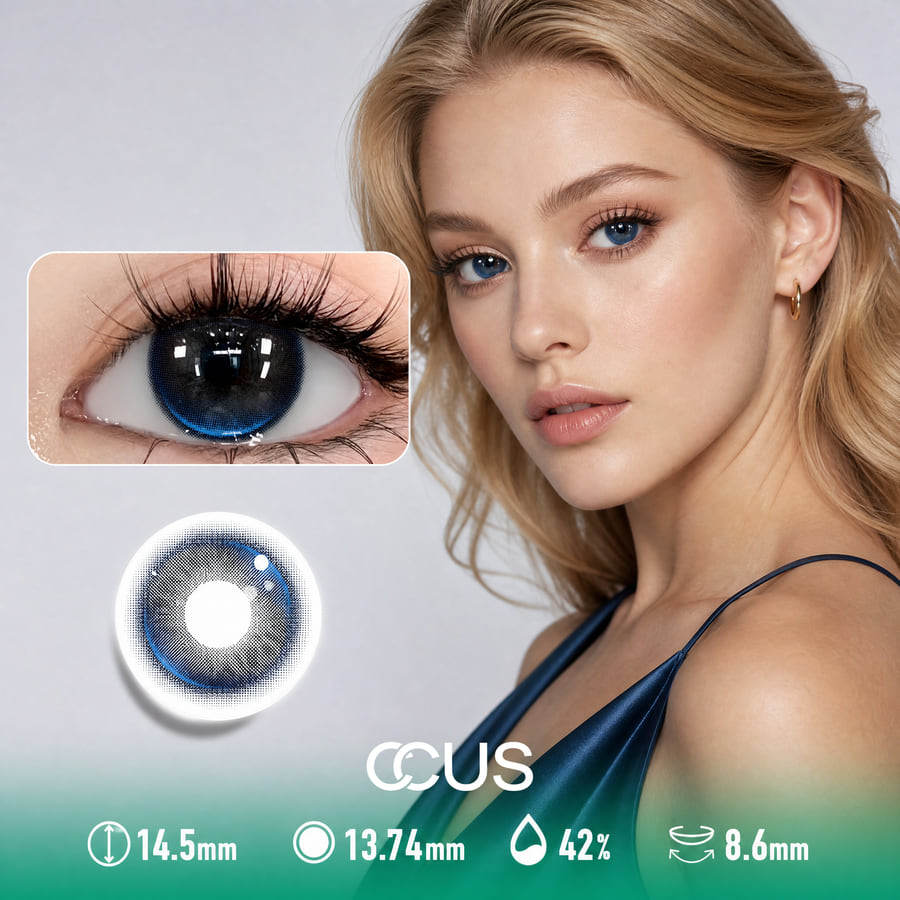 Equinox Cobalt Blue Contact Lenses - Ccus Eyewear · Premium Colored Contacts Equinox Cobalt Blue Contact Lenses