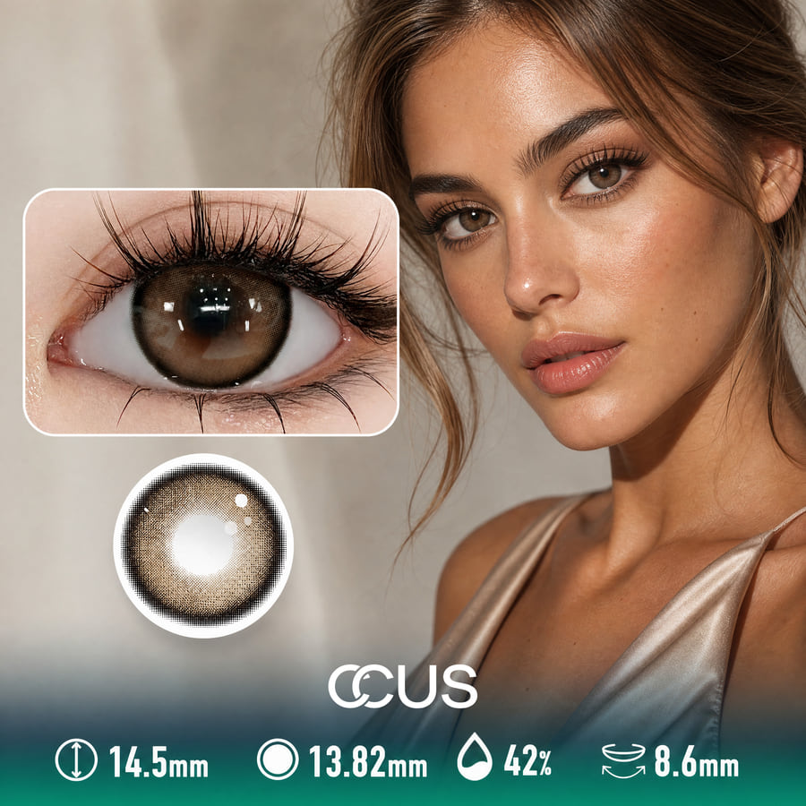 Marigold Amber Brown Contact Lenses