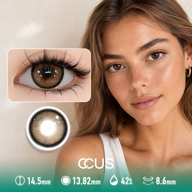Kyoto Autumn Mocha Brown Contact Lenses