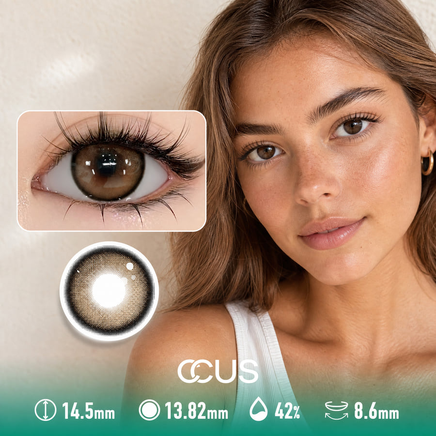 Kyoto Autumn Mocha Brown Contact Lenses