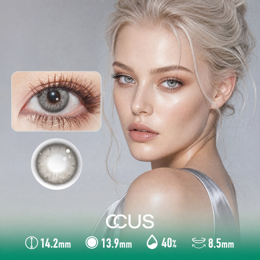Radiant Winter Opal White Contact Lenses