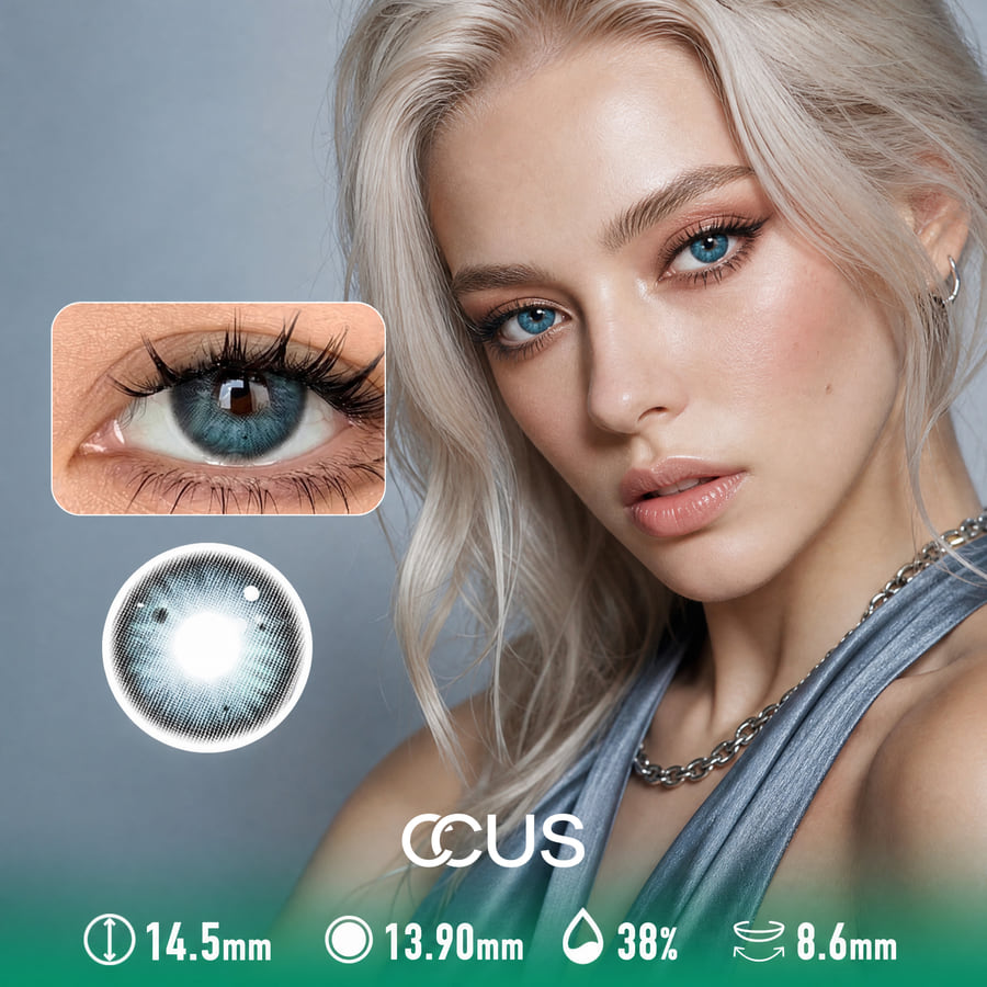Milan Eclipse Blue Contact Lenses - Ccus Eyewear · Premium Colored Contacts Milan Eclipse Blue Contact Lenses