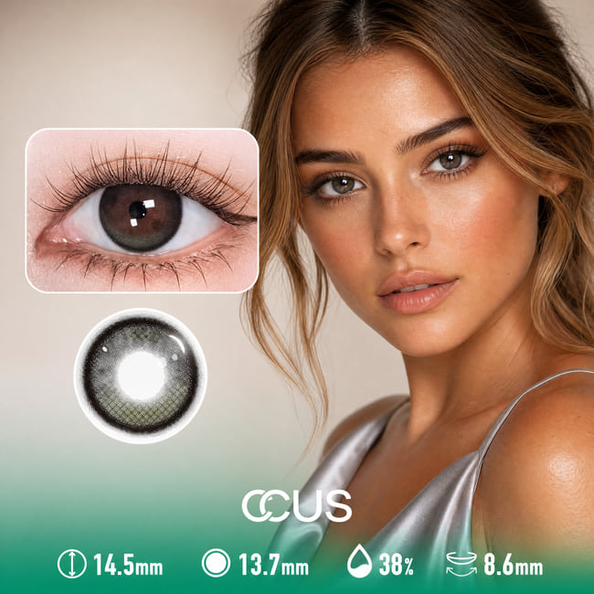 Velvet Camellia Smoke Grey Contact Lenses
