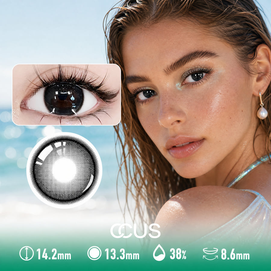 Storm Blossom Black Contact Lenses - Ccus Eyewear · Premium Colored Contacts Storm Blossom Black Contact Lenses