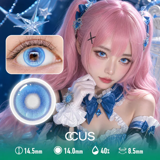 Crazy Lenses - Ccus Eyewear · Premium Colored Contacts Phantom Nightmare Blue Contact Lenses