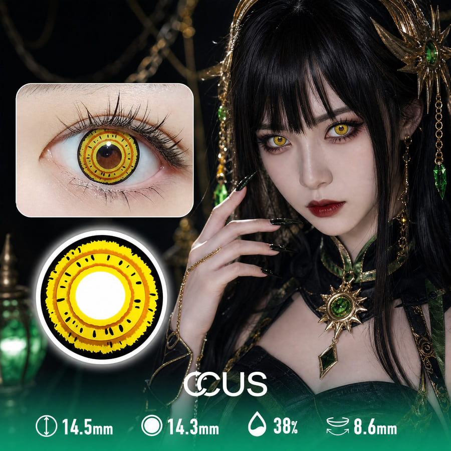 Confetti Parade Yellow Contact Lenses