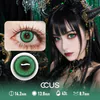 Confetti Green Party Contact Lenses