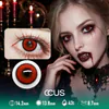 Neon Red Party Contact Lenses