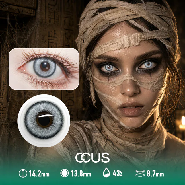 Silver Grey Party Contact Lenses
