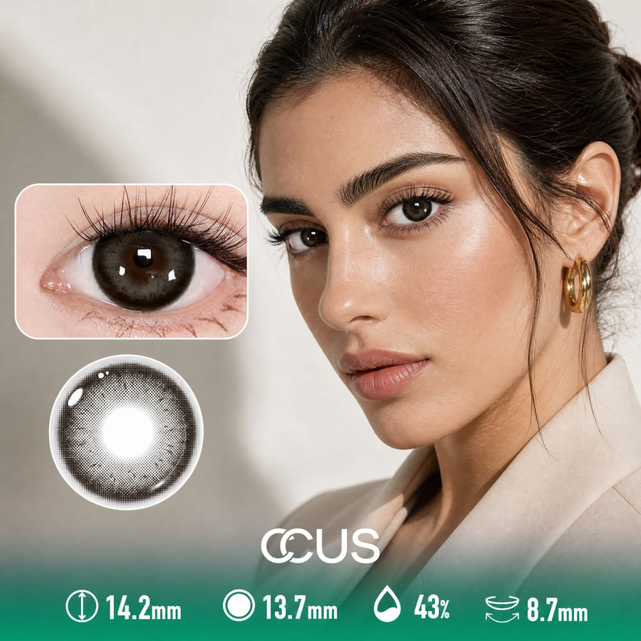 Quiet Linen Grey Contact Lenses - Ccus Eyewear · Premium Colored Contacts Quiet Linen Grey Contact Lenses