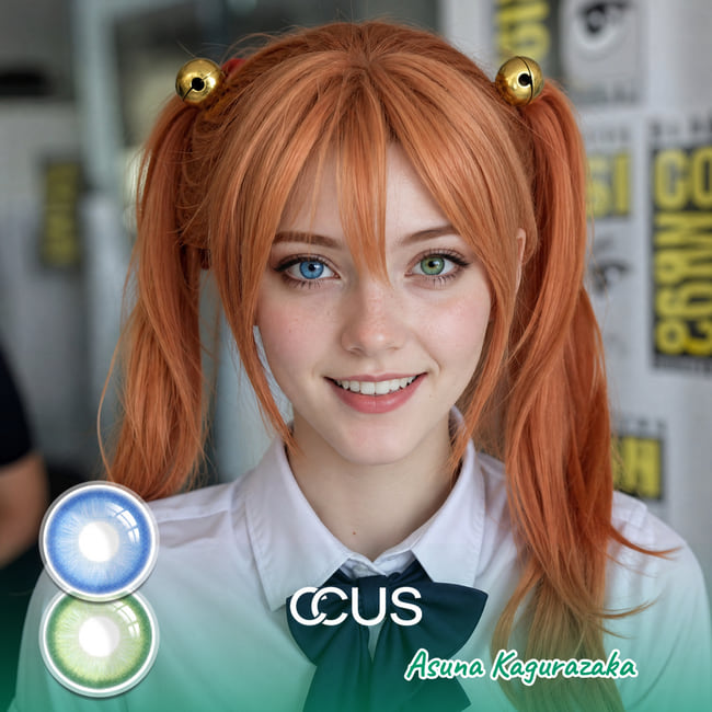 Negima! Asuna Kagurazaka Cosplay Heterochromia Contact Lenses | CCUS Eyewear