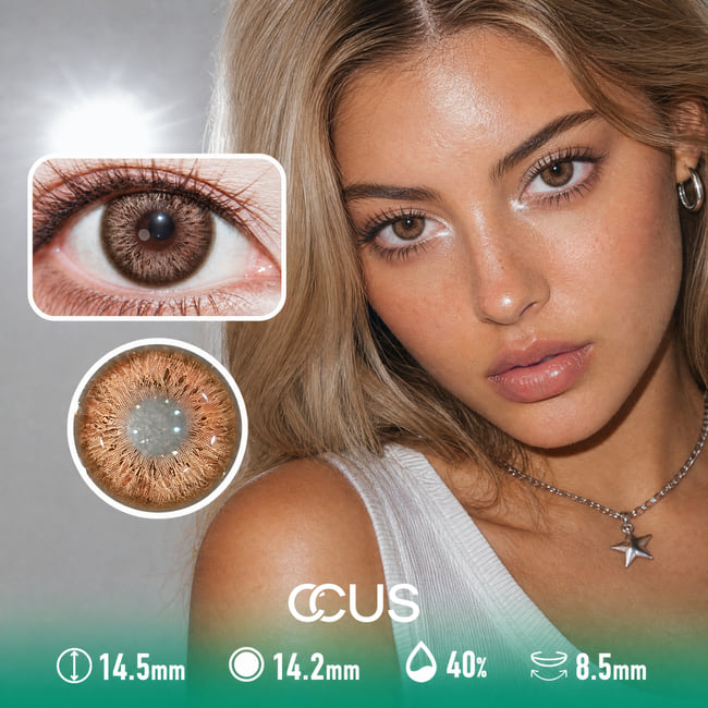 Frosted Toffee Brown Contact Lenses