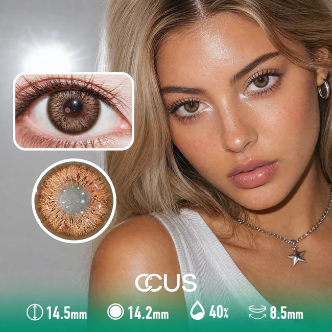 Frosted Toffee Brown Contact Lenses