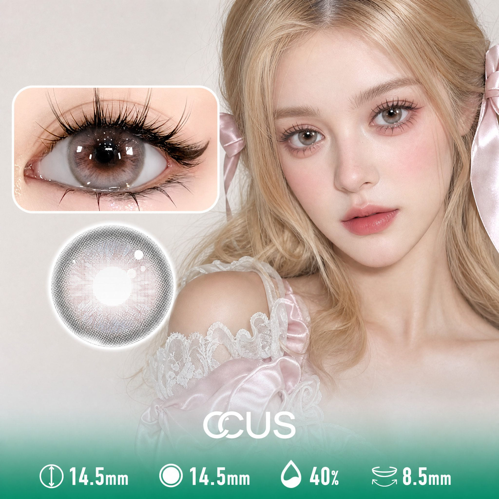 Sugar Doll Smoke Grey Contact Lenses - Ccus Eyewear · Premium Colored Contacts Sugar Doll Smoke Grey Contact Lenses