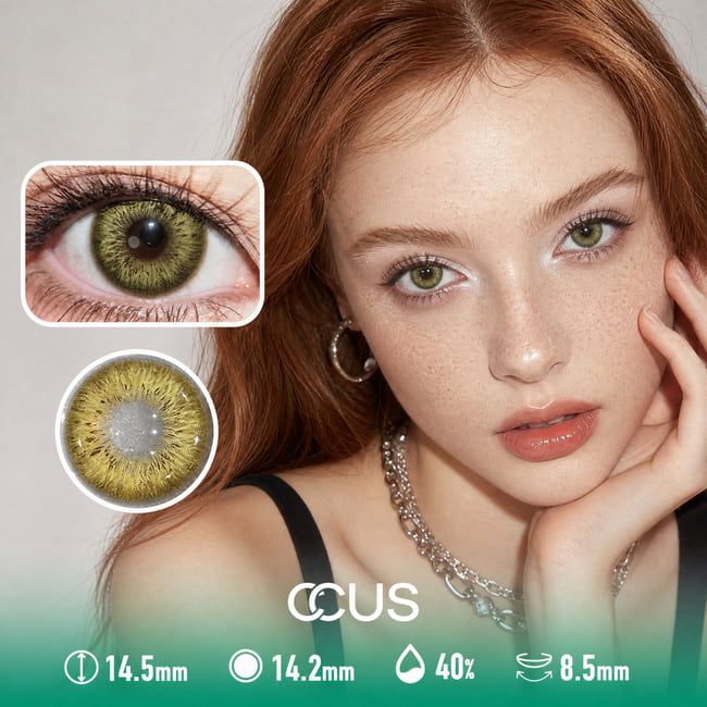 Static Gloss Moss Green Contact Lenses