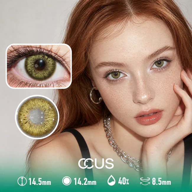 Static Gloss Moss Green Contact Lenses