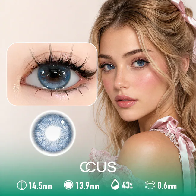 Petticoat Azure Blue Contact Lenses