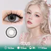 Petal Halo Grey Contact Lenses