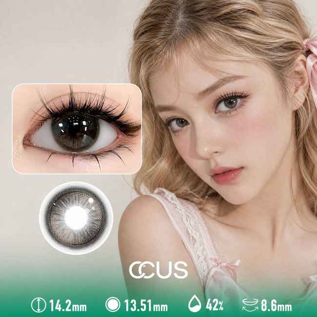 Satin Rosette Grey Contact Lenses