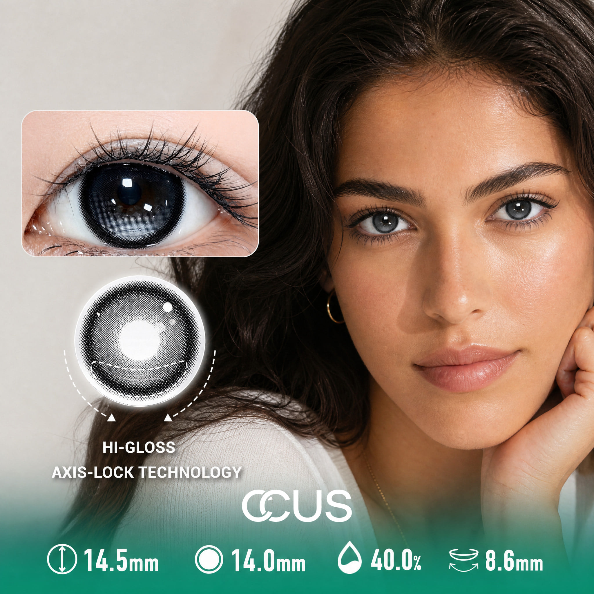 Dusk Graphite Grey Contact Lenses - Ccus Eyewear · Premium Colored Contacts Dusk Graphite Grey Contact Lenses