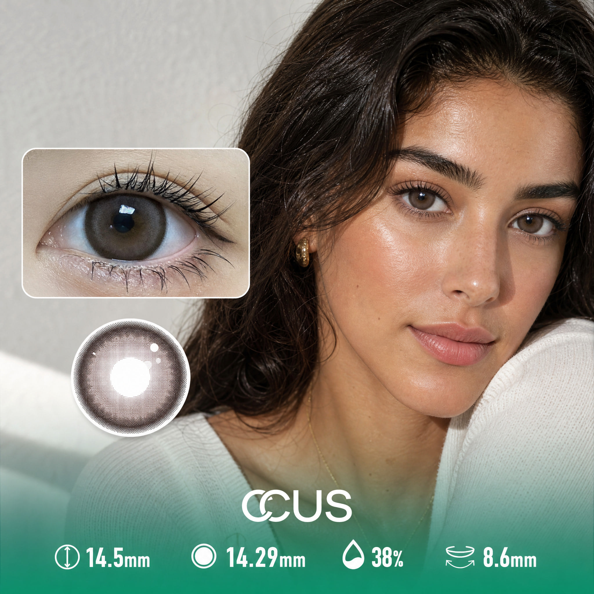 Golden Hour Cocoa Brown Contact Lenses - Ccus Eyewear · Premium Colored Contacts Golden Hour Cocoa Brown Contact Lenses