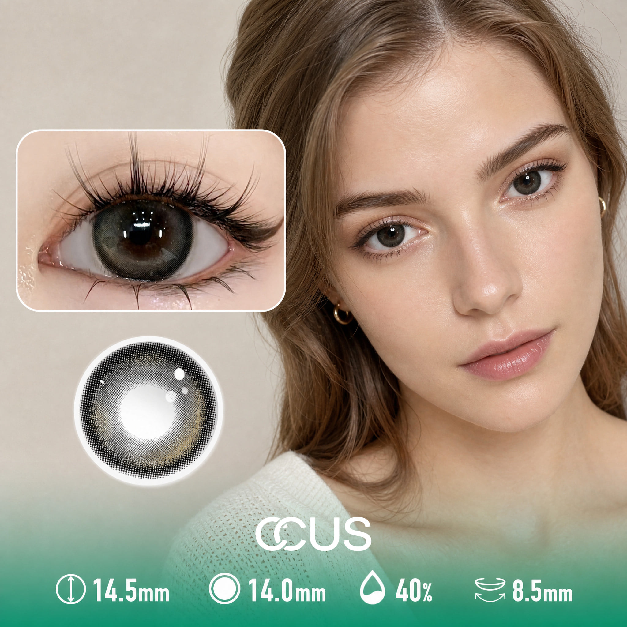 Cloudline Black Contact Lenses - Ccus Eyewear · Premium Colored Contacts Cloudline Black Contact Lenses