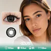Cloud Jasmine Black Contact Lenses