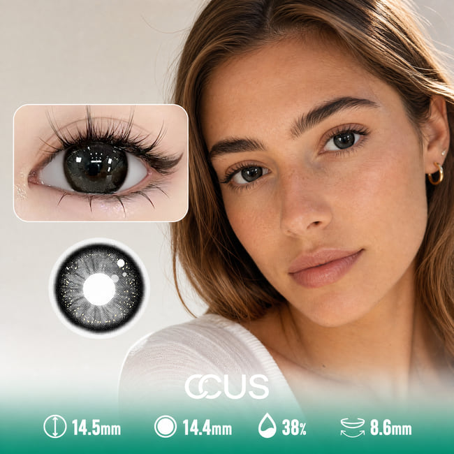 Cloud Jasmine Black Contact Lenses
