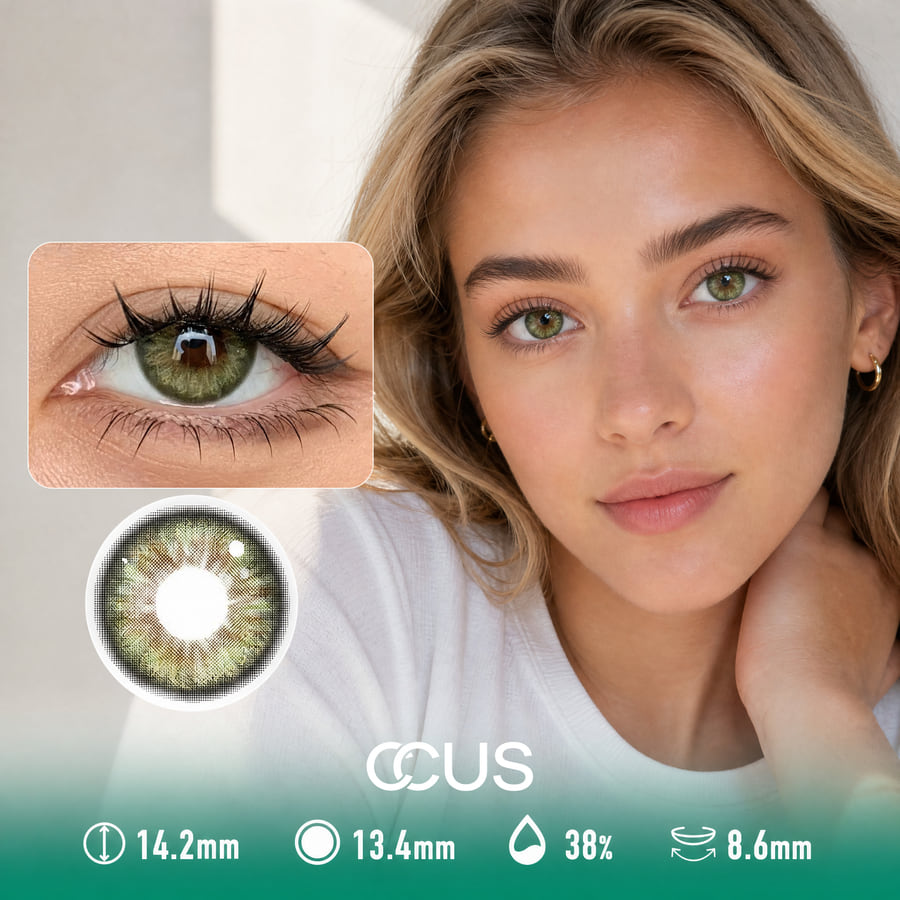 Meadowlight Moss Green Contact Lenses - Ccus Eyewear · Premium Colored Contacts Meadowlight Moss Green Contact Lenses