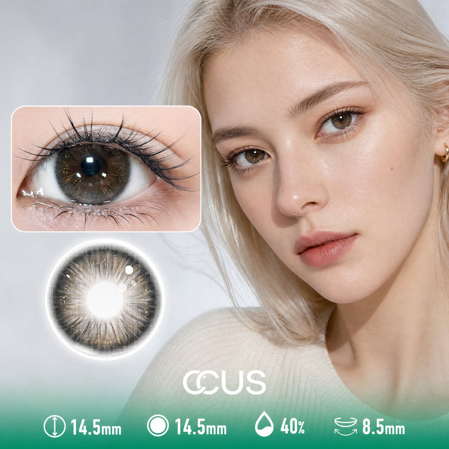 Rain Jasmine Amber Brown Contact Lenses - Ccus Eyewear · Premium Colored Contacts Rain Jasmine Amber Brown Contact Lenses