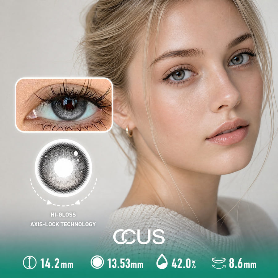 Quiet Hour Grey Contact Lenses - Ccus Eyewear · Premium Colored Contacts Quiet Hour Grey Contact Lenses