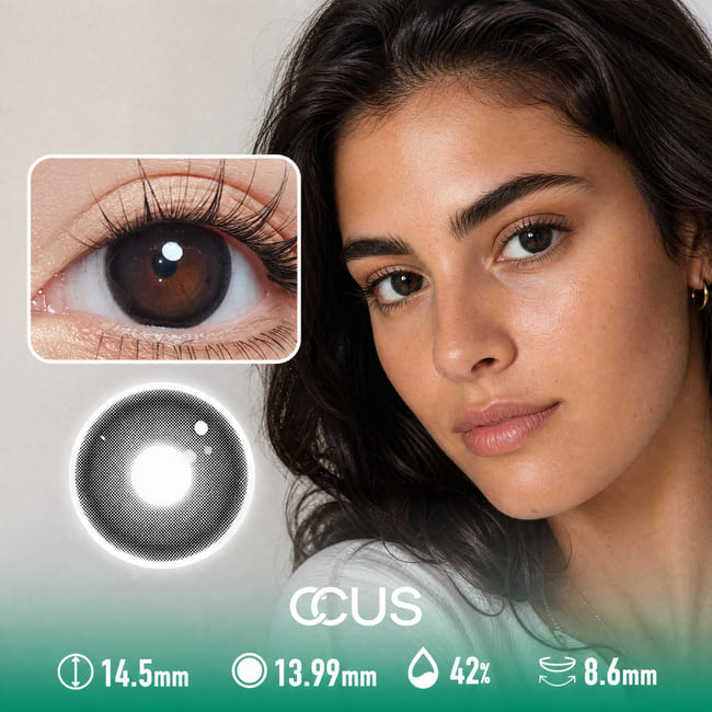 Pearl Drop Black Contact Lenses