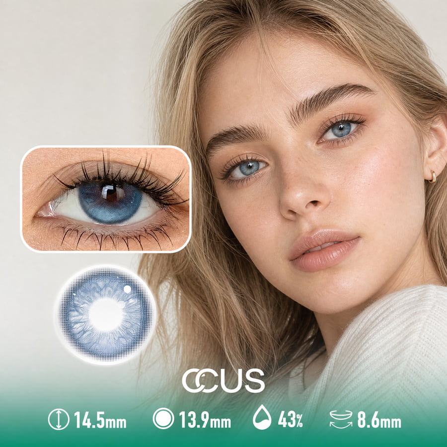Skylight Blue Contact Lenses - Ccus Eyewear · Premium Colored Contacts Skylight Blue Contact Lenses