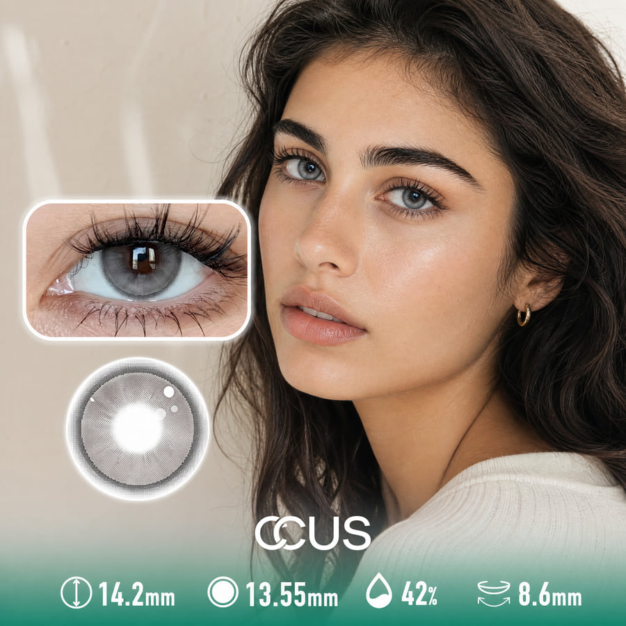 Smoky Cloud Grey Contact Lenses - Ccus Eyewear · Premium Colored Contacts Smoky Cloud Grey Contact Lenses