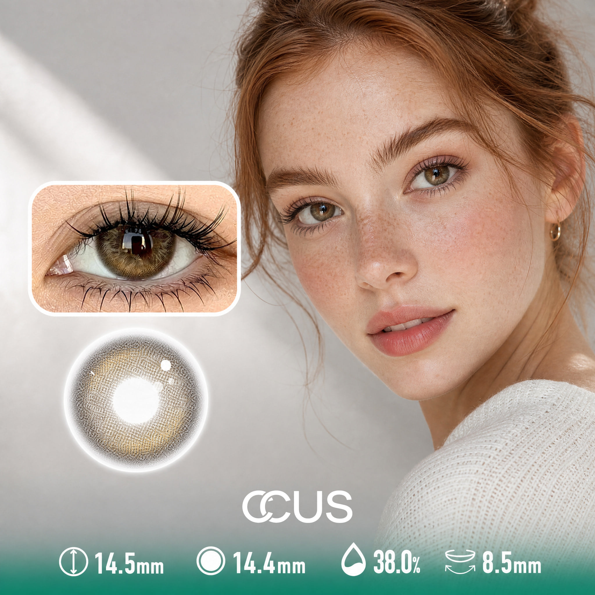 Kyoto Silk Caramel Brown Contact Lenses - Ccus Eyewear · Premium Colored Contacts Kyoto Silk Caramel Brown Contact Lenses