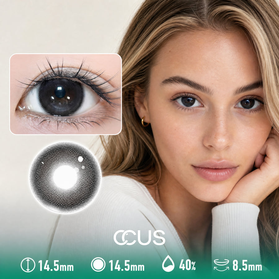 Midnight Obsidian Black Contact Lenses