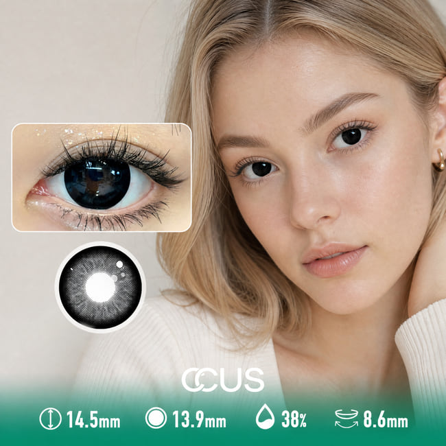 Satin Noir Black Contact Lenses