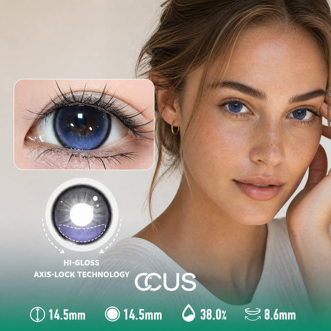 Velvet Mist Indigo Blue Contact Lenses
