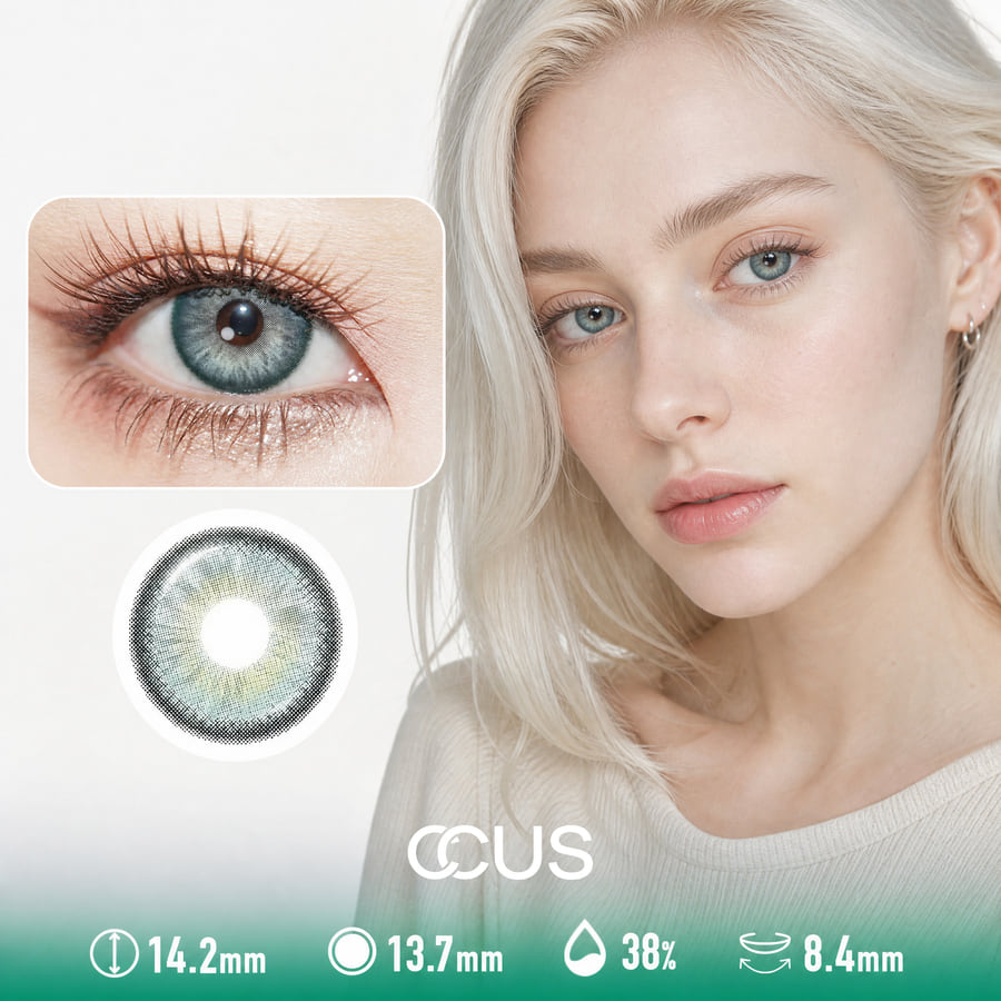Frosted Willow Green Contact Lenses - Ccus Eyewear · Premium Colored Contacts Frosted Willow Green Contact Lenses