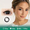 Satin Midnight Black Contact Lenses