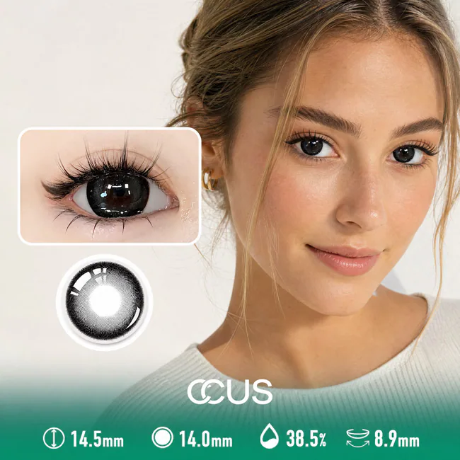 Satin Midnight Black Contact Lenses