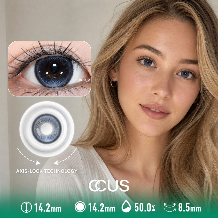 Cottage Morning Azure Blue Contact Lenses