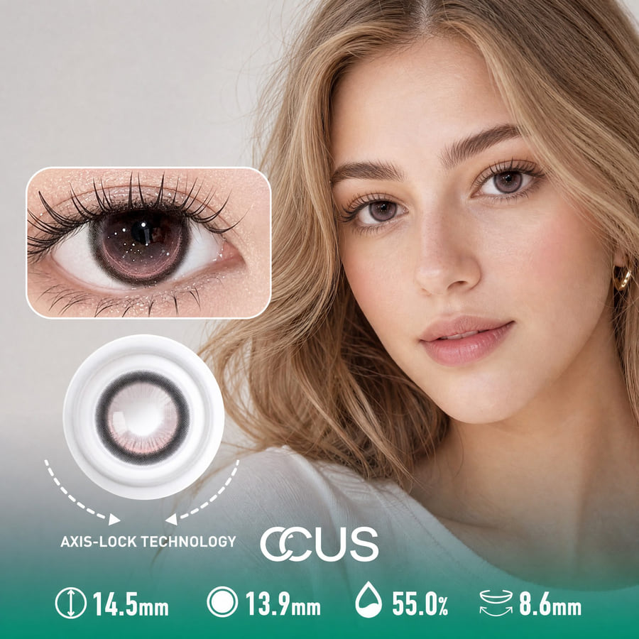 Powder Rose Pink Contact Lenses - Ccus Eyewear · Premium Colored Contacts Powder Rose Pink Contact Lenses