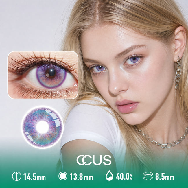 Grape Frost Violet Purple Contact Lenses